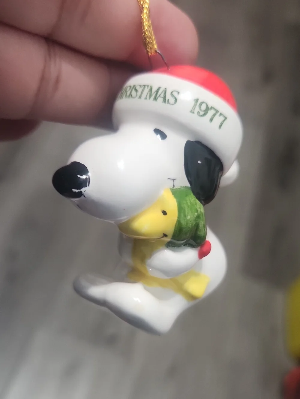 Snoopy & Woodstock Christmas 1977 Ornament